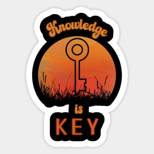 Knowledge is key Sticker